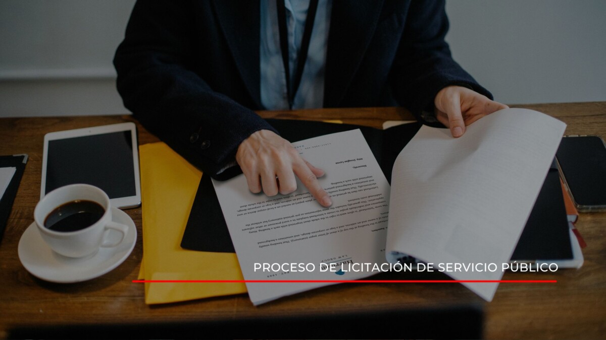 Proceso de licitación de servicio público